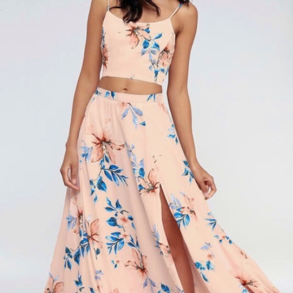 Lulu’s two piece maxi dress - Picture 2 of 6